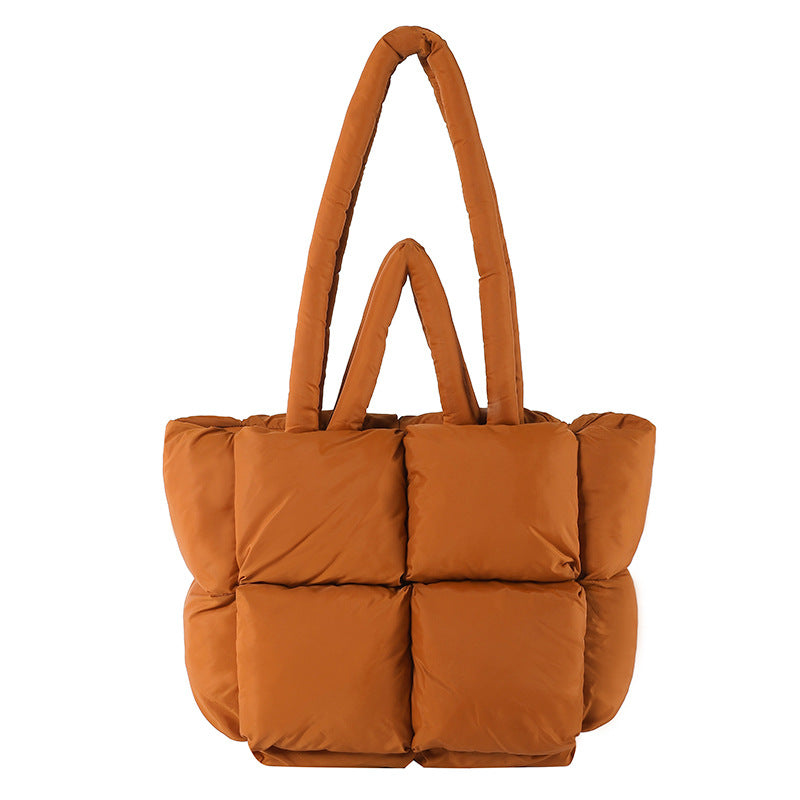 Jeanette | Womens Quilted Padded Tote Handbag Shoulder Bag