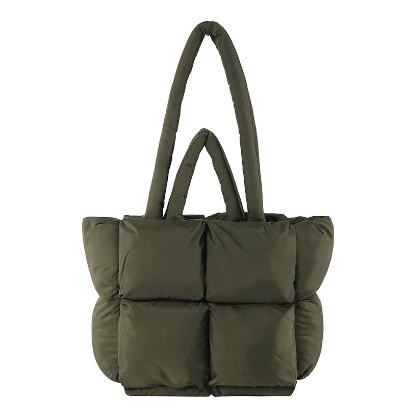 Jeanette | Womens Quilted Padded Tote Handbag Shoulder Bag