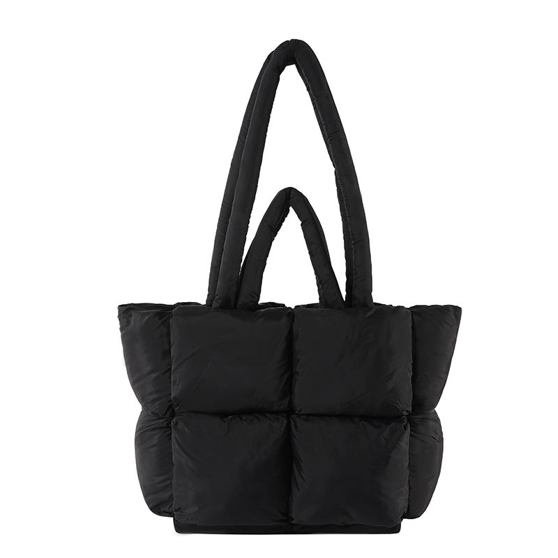 Jeanette | Womens Quilted Padded Tote Handbag Shoulder Bag