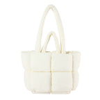Jeanette | Womens Quilted Padded Tote Handbag Shoulder Bag
