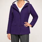 Jeannie | Womens Thick Fleece Hoodie Plus Size Longline Pullover Sweatshirt, Purple