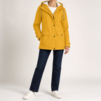 Jeannie | Womens Thick Fleece Hoodie Plus Size Longline Pullover Sweatshirt, Yellow