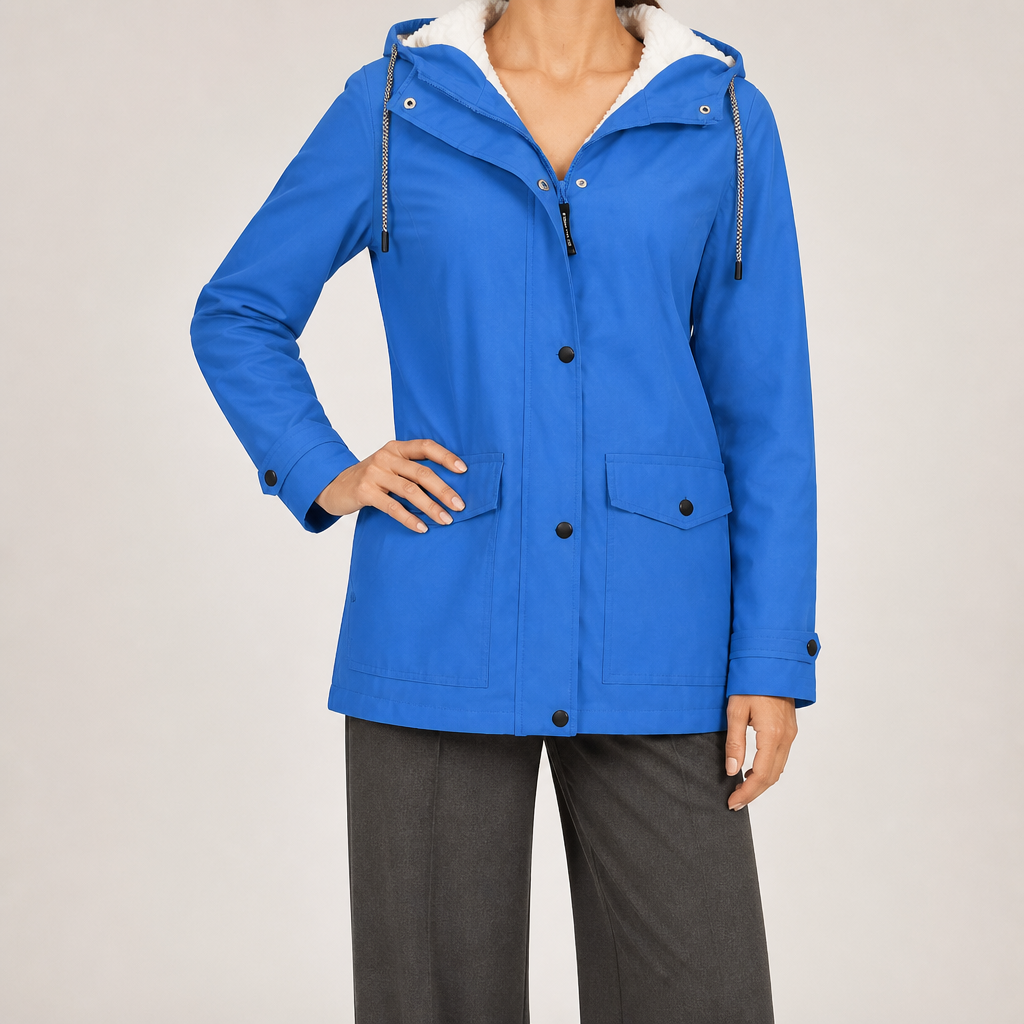 Jeannie | Womens Thick Fleece Hoodie Plus Size Longline Pullover Sweatshirt, Sky Blue