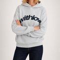 Jennifer | Womens Hoodie Hooded Sweatshirt Letter Print Long Sleeve Jacket, White