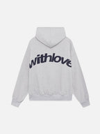 Jennifer | Womens Hoodie Hooded Sweatshirt Letter Print Long Sleeve Jacket