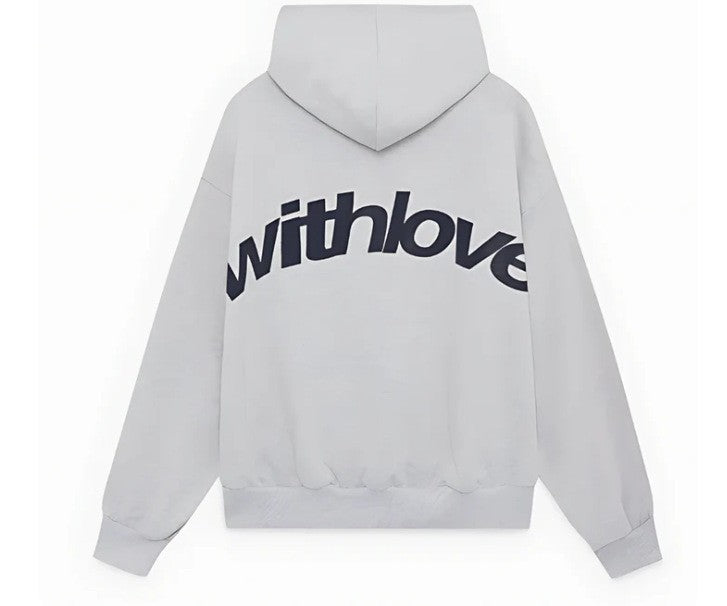 Jennifer | Womens Hoodie Hooded Sweatshirt Letter Print Long Sleeve Jacket