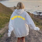 Jennifer | Womens Hoodie Hooded Sweatshirt Letter Print Long Sleeve Jacket