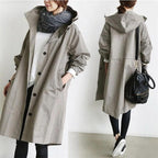 Jenny | Womens Long Trench Coat Belted Double Breasted Winter Outerwear