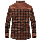 Jerry | Mens Fleece Lined Plaid Cotton Flannel Winter Shirt Jacket