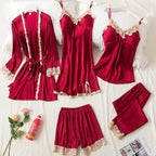 Jessa | Womens Satin Cami Sleepwear Robe Lounge Set