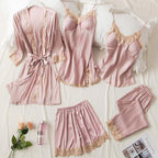 Jessa | Womens Satin Cami Sleepwear Robe Lounge Set