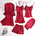 Jessa | Womens Satin Cami Sleepwear Robe Lounge Set