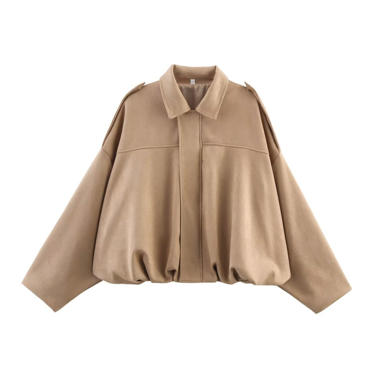 Jessica | Womens Suede Bomber Jacket Aviator Zip Up Outerwear