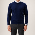 Jethro | Mens Casual Slim Fit Knitted Round Neck Pullover Sweater, Customizable