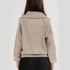 Jocelyn | Womens Half Zip Stand Collar Long Sleeve Running Workout Yoga Top