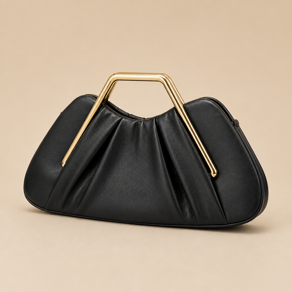 Jodie | Womens Clutch Purse Evening Bag Dinner Party Formal Handbag, Black