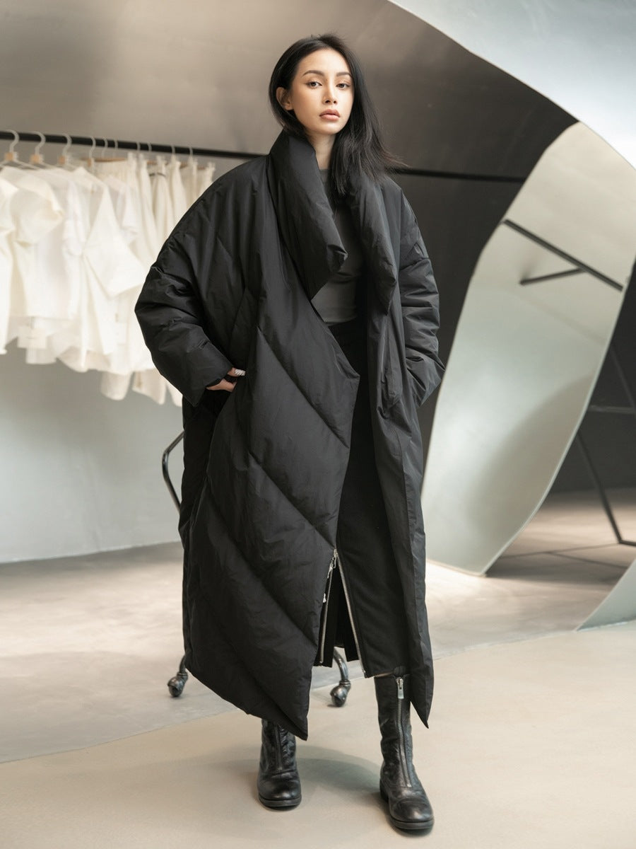 Joelle | Womens Long Puffer Coat Longline Padded Warm Winter Outerwear