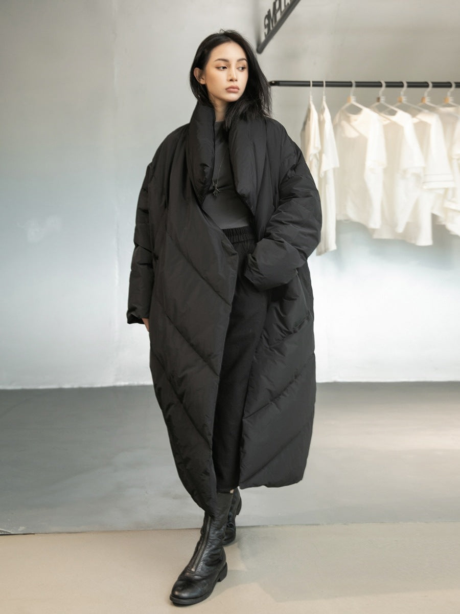 Joelle | Womens Long Puffer Coat Longline Padded Warm Winter Outerwear