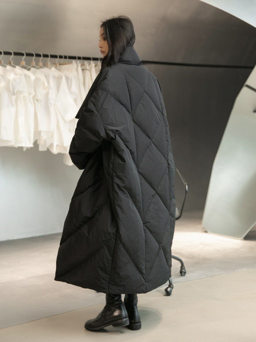 Joelle | Womens Long Puffer Coat Longline Padded Warm Winter Outerwear
