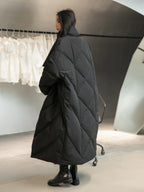 Joelle | Womens Long Puffer Coat Longline Padded Warm Winter Outerwear