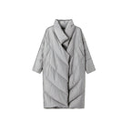 Joelle | Womens Long Puffer Coat Longline Padded Warm Winter Outerwear
