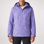 John | Mens Waterproof Windproof Hooded Softshell Outdoor Jacket, Purple