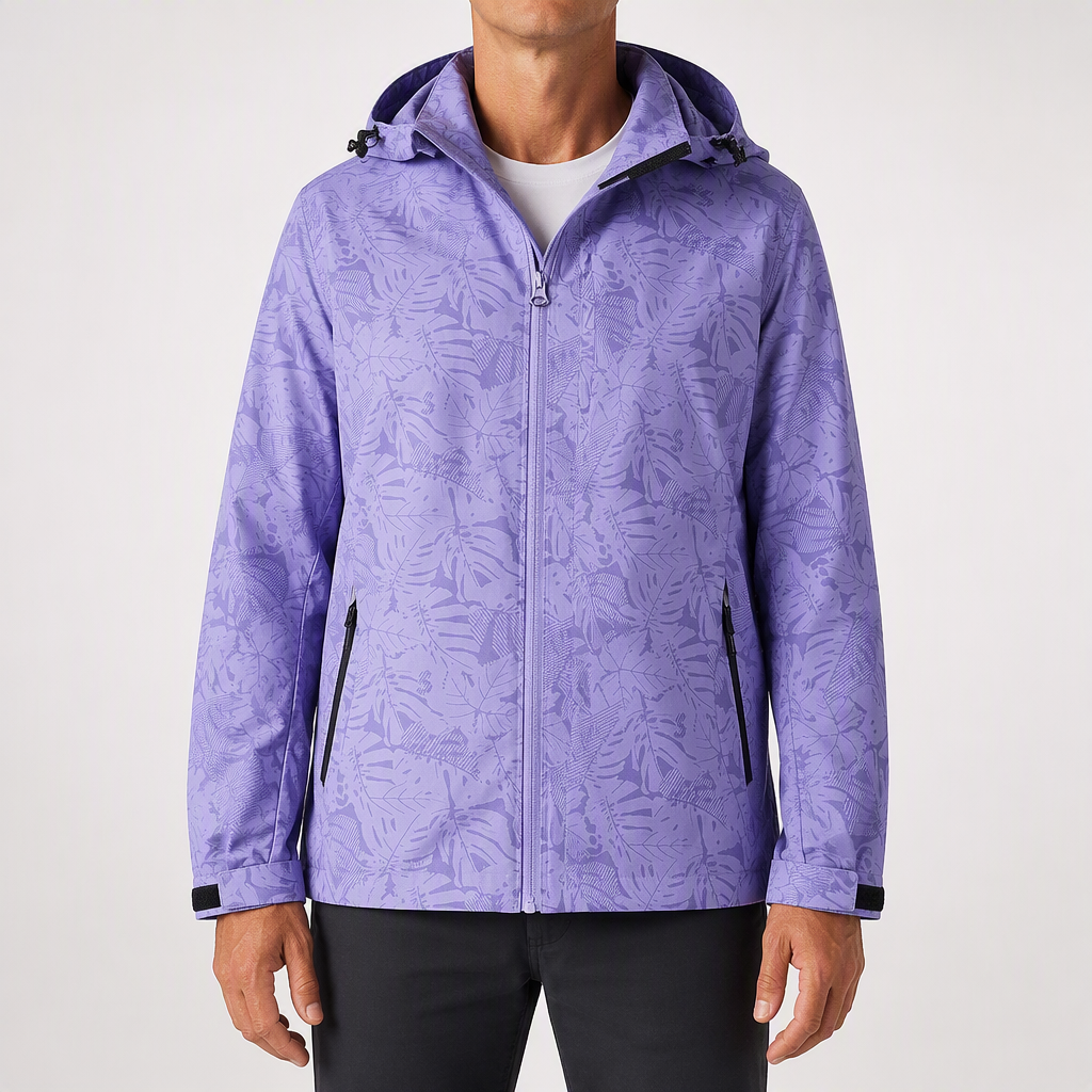 John | Mens Waterproof Windproof Hooded Softshell Outdoor Jacket, Purple