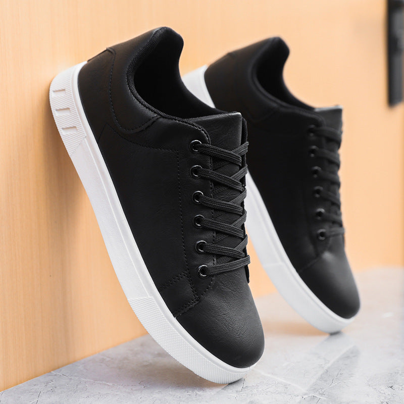 Johnny | Mens Leather Sneakers Breathable Lightweight Casual Shoes