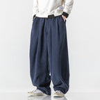 Jon | Mens Corduroy Wide Leg Loose Straight Casual Pants