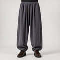 Jon | Mens Corduroy Wide Leg Loose Straight Casual Pants, Grey