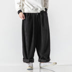 Jon | Mens Corduroy Wide Leg Loose Straight Casual Pants