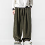 Jon | Mens Corduroy Wide Leg Loose Straight Casual Pants