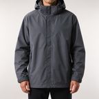 Joppe | Mens Waterproof Jacket Windproof Hooded Ski Outdoor Coat, Grey