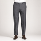 Joseph | Mens Slim Fit Straight Leg High Waisted Smart Casual Dress Pants, Dark Gray 2