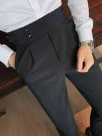 Joseph | Mens Slim Fit Straight Leg High Waisted Smart Casual Dress Pants