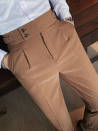 Joseph | Mens Slim Fit Straight Leg High Waisted Smart Casual Dress Pants