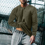 Josh | Mens Henley Long Sleeve Cotton Vintage Fitted Shirt