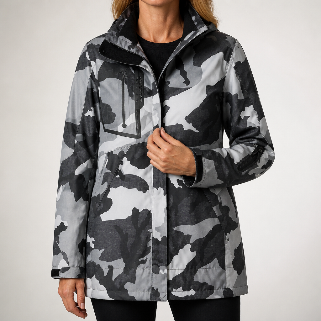 Josie | Womens Ski Jacket Waterproof Windproof 3-in-1 Hooded Winter Coat, Design 1