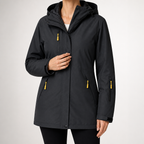 Josie | Womens Ski Jacket Waterproof Windproof 3-in-1 Hooded Winter Coat, Dark Gray