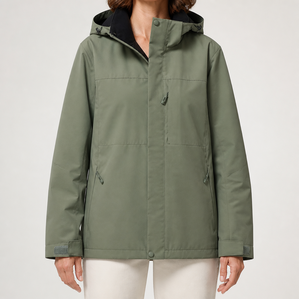 Judy | Womens Rain Jacket Waterproof Windproof Lightweight Hooded Outdoor Coat, Design 7