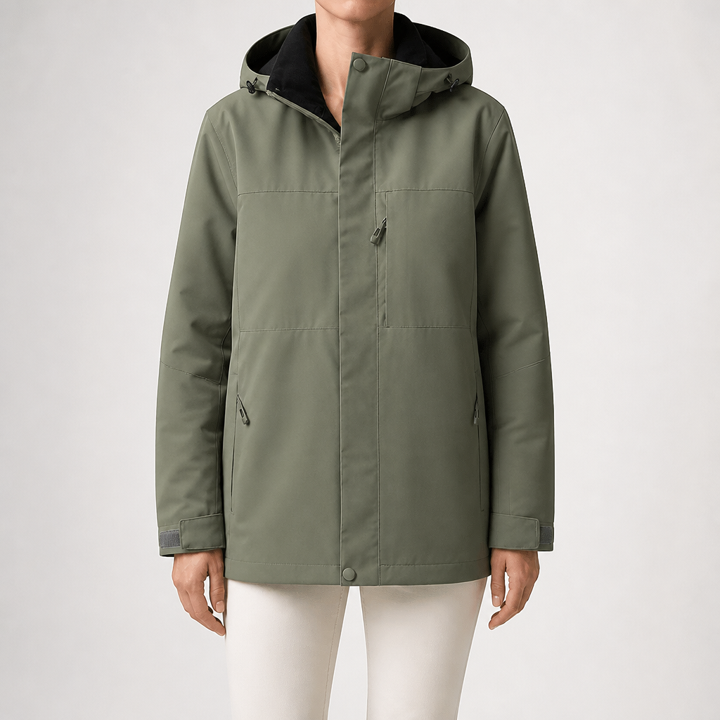 Judy | Womens Rain Jacket Waterproof Windproof Lightweight Hooded Outdoor Coat, Design 2