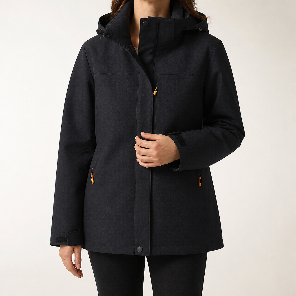 Judy | Womens Rain Jacket Waterproof Windproof Lightweight Hooded Outdoor Coat, Design 4