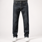 Jules | Mens Straight Leg Loose Washed Retro Jeans, Blue