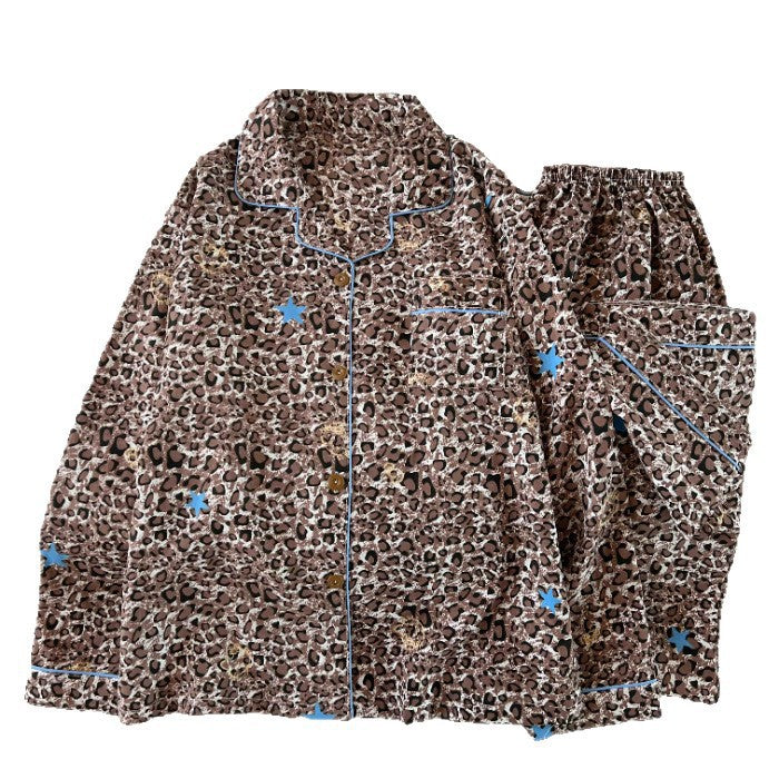 Julia | Womens Cotton Button Up Long Sleeve Loungewear Pajama Set