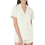 Julie | Womens Short Sleeve Cotton Shorts Pajama Set