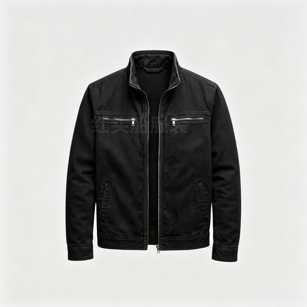 Kane | Mens Cotton Padded Work Jacket Lapel Full Zip Workwear Coat