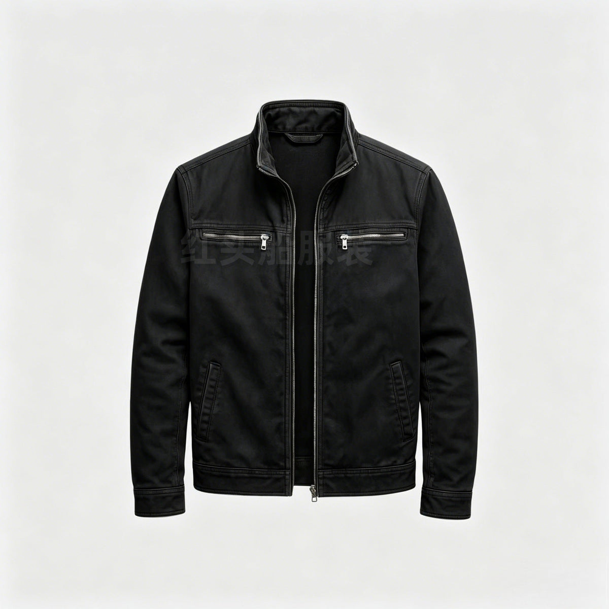 Kane | Mens Cotton Padded Work Jacket Lapel Full Zip Workwear Coat