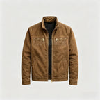 Kane | Mens Cotton Padded Work Jacket Lapel Full Zip Workwear Coat