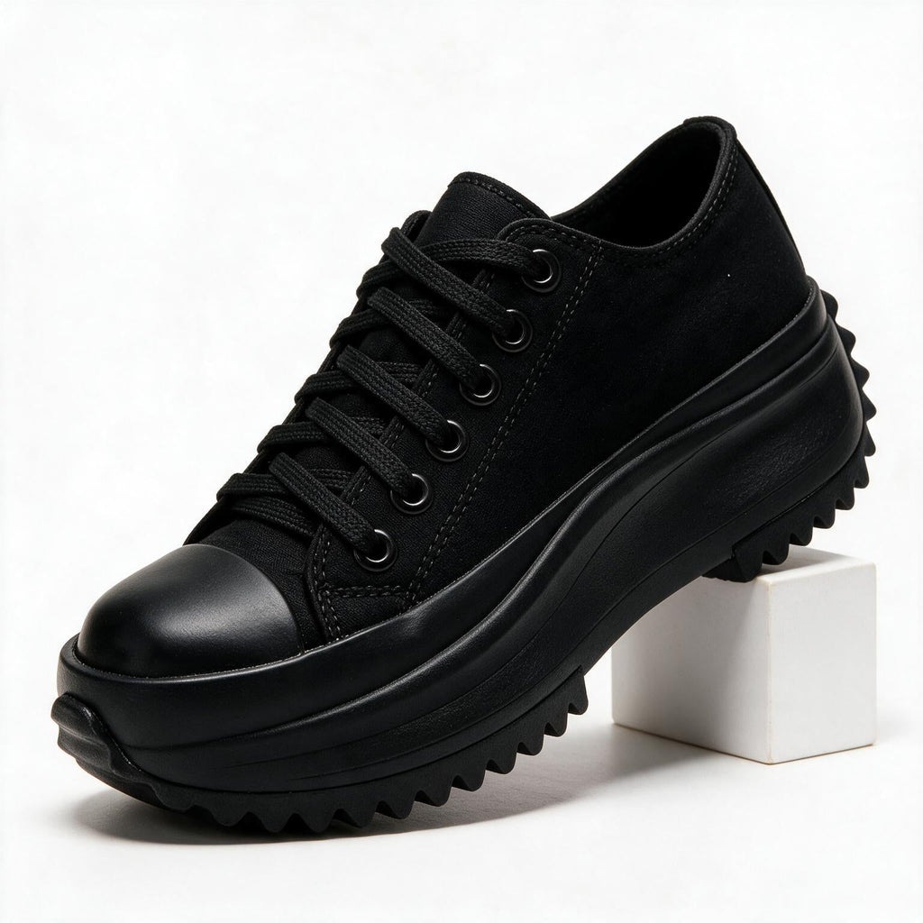 Kate | Womens Canvas Platform Thick Sole Flatform Shoes