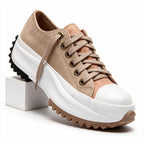 Kate | Womens Canvas Platform Thick Sole Flatform Shoes
